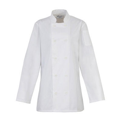  - Premier Womens/ladies Long-Sleeved Chef Jacket