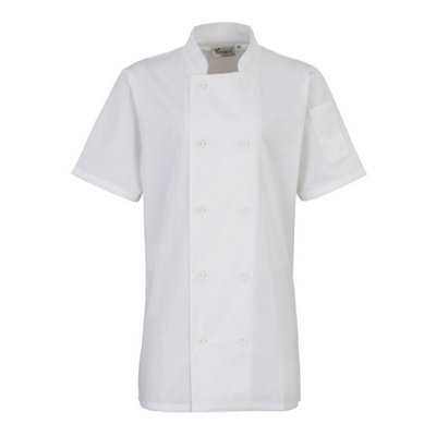  - Premier Womens/ladies Short-Sleeved Chef Jacket