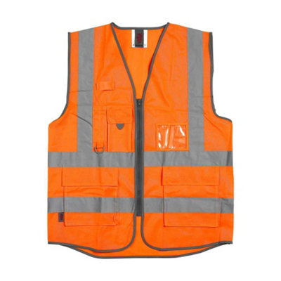  - Warrior Unisex Adult Executive Hi-Vis Waistcoat