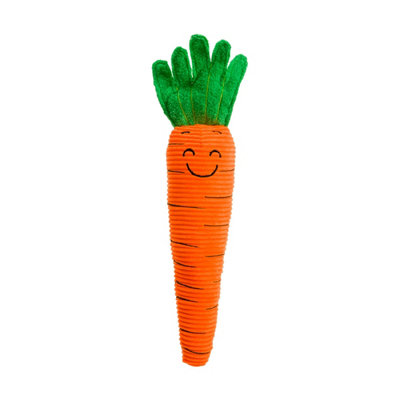 House Of Paws Carrot Christmas Dog Squeak Toy Orange/green (One Size) from B&Q