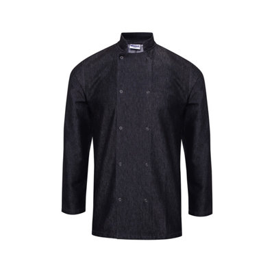  - Premier Unisex Adult Wrap Over Long-Sleeved Chef Jacket