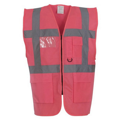 Yoko Unisex Adult Executive Hi-Vis Waistcoat from B&Q