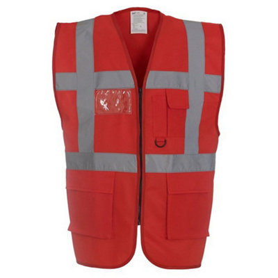 Yoko Unisex Adult Executive Hi-Vis Waistcoat from B&Q