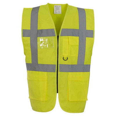  - Yoko Unisex Adult Executive Hi-Vis Safety Waistcoat