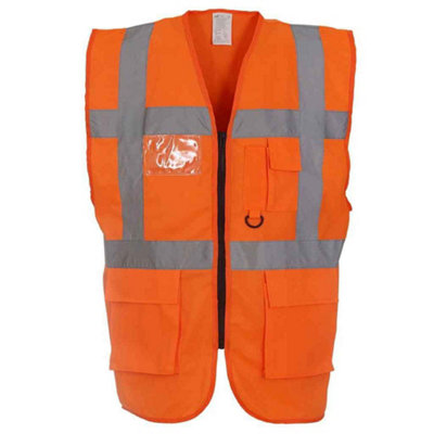 - Yoko Unisex Adult Executive Hi-Vis Safety Waistcoat
