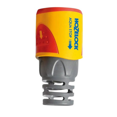 B&Q -  Aquastop Hose Connector Yellow/grey/red (One Size)