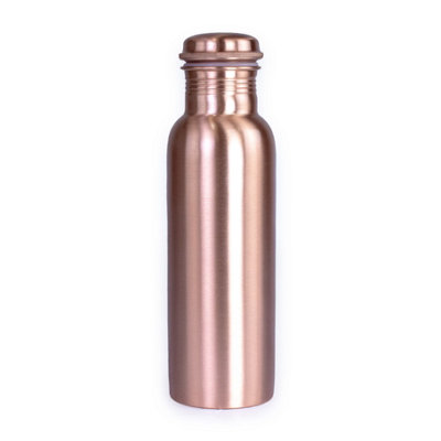 B&Q Yoga-Mad Plain Copper 0.8L Water Bottle Copper (One Size)