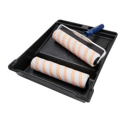 B&Q -  For The Trade Paint Roller Set (Pack Of 4) White/yellow (One Size)