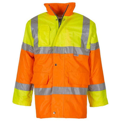 Yoko Unisex Adult Contrast Hi-Vis Jacket from B&Q