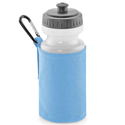 B&Q Sky Blue Quadra Water Bottle And Holder (One ) 500Ml