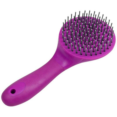  - Roma Horse Mane And Tail Brush Deep Purple (One Size)