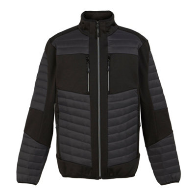 - Regatta Professional Mens Thermal Hybrid Jacket Ash/black (Xl)