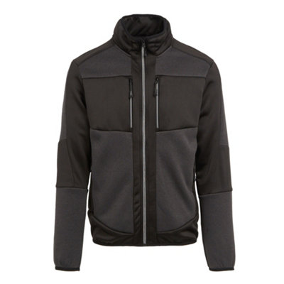  - Regatta Professional Unisex Adult Knitted Stretch Midlayer Ash/black (Xs)