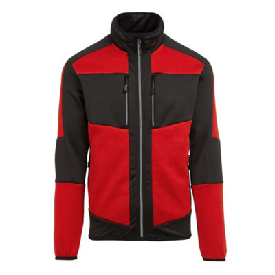  - Regatta Professional Unisex Adult Knitted Stretch Midlayer Clic Red/black (Xl)
