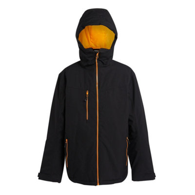  - Regatta Professional Mens Insulated Waterproof Jacket Black/orange Pop (3Xl)