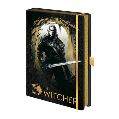 The Witcher Forest Hunt Premium A5 Notebook Black/gold (One Size) from B&Q