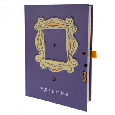 Friends Unisex Purple Premium Photo Frame A5 Notebook In - Image 4