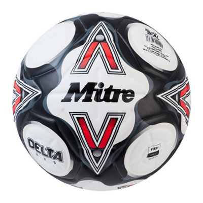 B&Q White Mitre Delta Evo 2024 Contrast Football (5) Size 5
