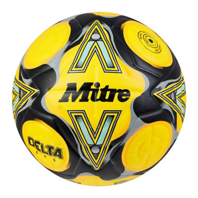  - Mitre Delta Evo 2024 Contrast Football Fluorescent Yellow (5)