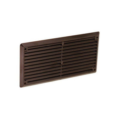 Securit Plastic Louvre Vent Brown (6In X 3In) from B&Q