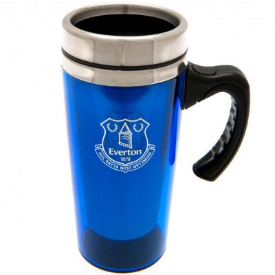  - Everton Fc Crest Travel Mug Blue/silver (One Size)