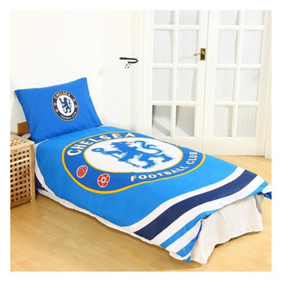 B&Q Chelsea Fc Pulse Duvet Cover Set (Single) Sky Blue