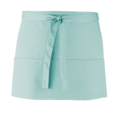 (One Size, Aqua) Premier Colours 3 Pocket Short Apron 5063470680955 - Image 4