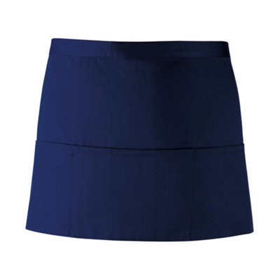 Rackhams Colours 3 Pocket Short Apron - Navy - One Size - Navy - Image 4