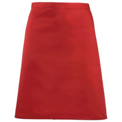 Rackhams Red Colours Mid Length Apron - One Size - Image 4