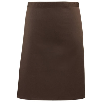 Premier (One Size, Brown) Colours Mid Length Apron - Image 4