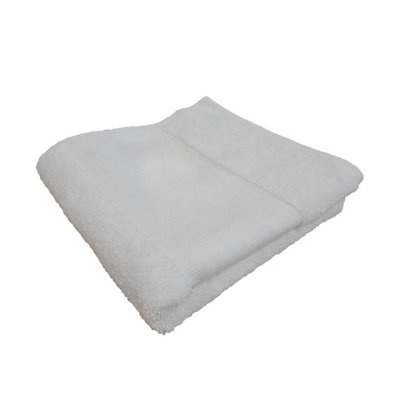 Towel City Printable Border Organic Bath Towel White (One Size) from B&Q