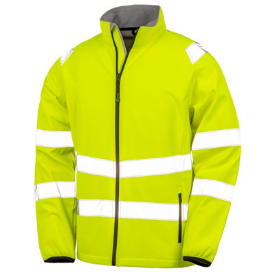  - Result Genuine Recycled Mens Hi-Vis Softshell Printable Jacket