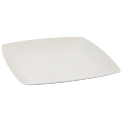 B&Q Grey Tresp Delph Melamine Dinner Plate Pale (One Size)