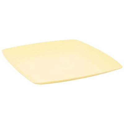 Trespass Delph Melamine Dinner Plate Pale Lemon (One Size) from B&Q