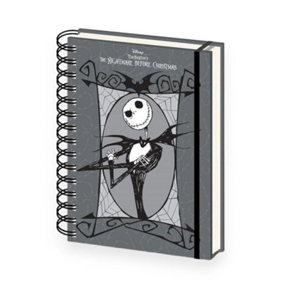 The Nightmare Before Christmas Spooky A5 Notebook Grey/black/white (One Size) from B&Q
