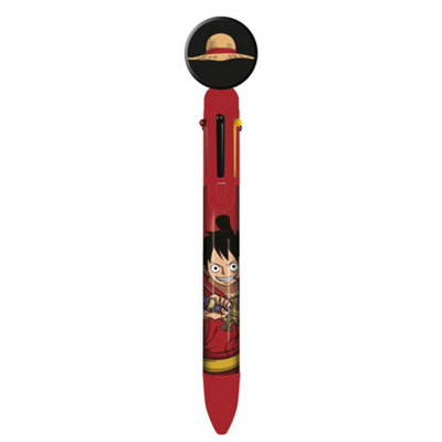  - One Piece Wano Monkey D. Luffy Multicoloured Pen Red/black (One Size)