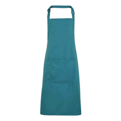  - Premier Unisex Adult Colours Pocket Full Apron Teal (One Size)