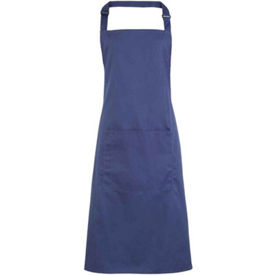 Premier Unisex Adult Colours Pocket Full Apron Marine Blue (One Size) from B&Q