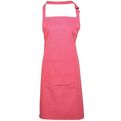 Premier Unisex Adult Colours Pocket Full Apron Fuchsia (One Size) from B&Q