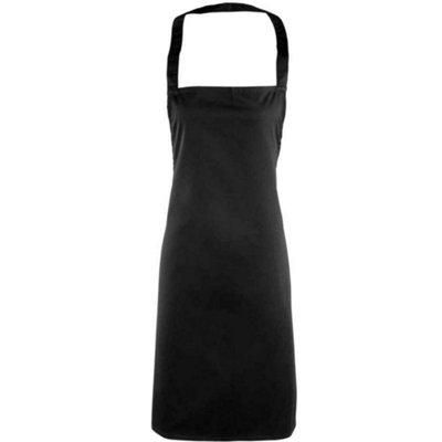  - Premier Unisex Adult Premier Essential Full Apron Black (One Size)