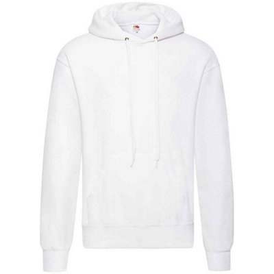 Fruit Of The Loom (M, White) Mens Classic Heather Hooded Sweatshirt - Image 3