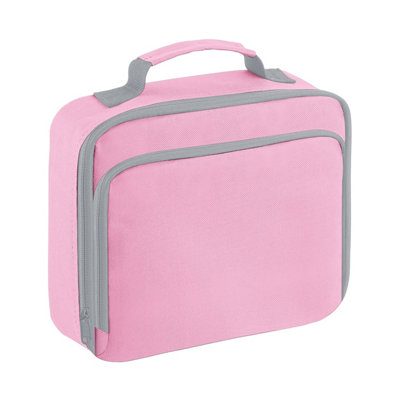 B&Q Pink Quadra Lunch Plain Cooler Bag Clic (One ) 24Cm