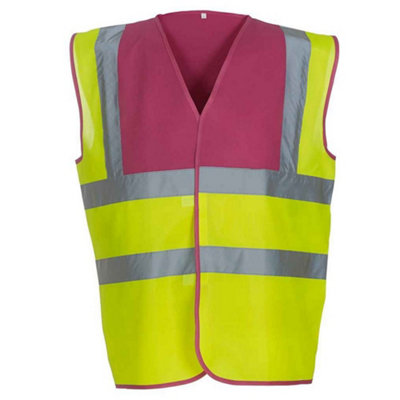 Yoko Mens Band & Brace Hi-Vis Waistcoat from B&Q