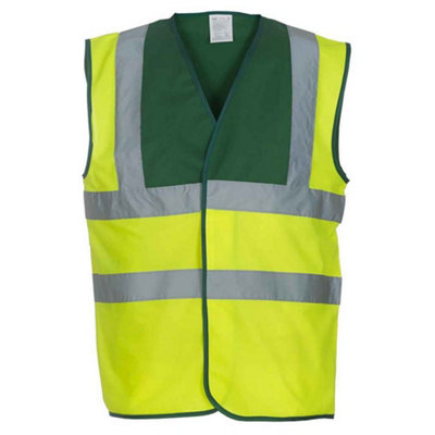 Yoko Mens Band & Brace Hi-Vis Waistcoat from B&Q