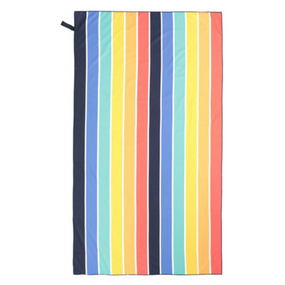 B&Q Mountain Warehouse Rainbow Microfibre Beach Towel Multicoloured (One Size)