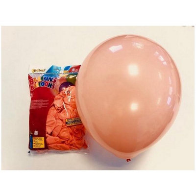 Globos Latex Plain Balloons (Pack Of 100) Salmon (12In) from B&Q