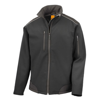 Result Men's Black Work Guard Ripstop Soft Shell Jacket In | Size: 2XL - Image 3