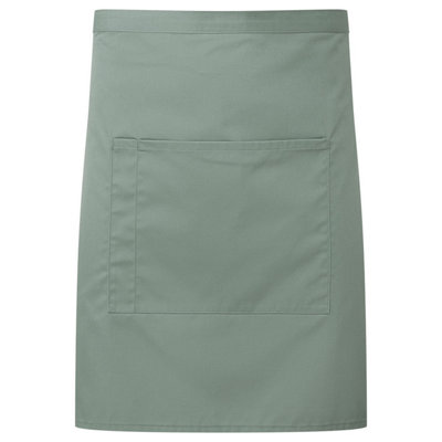 Premier Colours Front Pocket Waist Apron Sage (One Size) from B&Q
