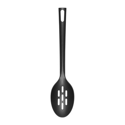  - Chef Aid Slotted Cooking Spoon Black (One Size)