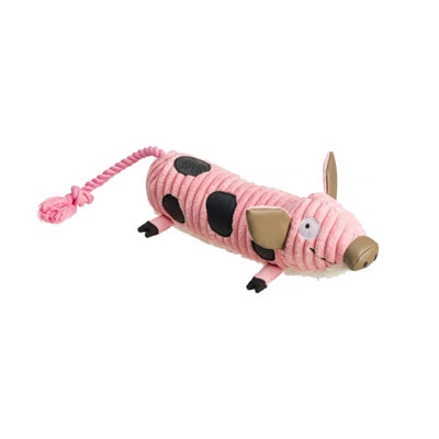 House Of Paws Pig Cord Dog Chew Toy Pink (45Cm) from B&Q